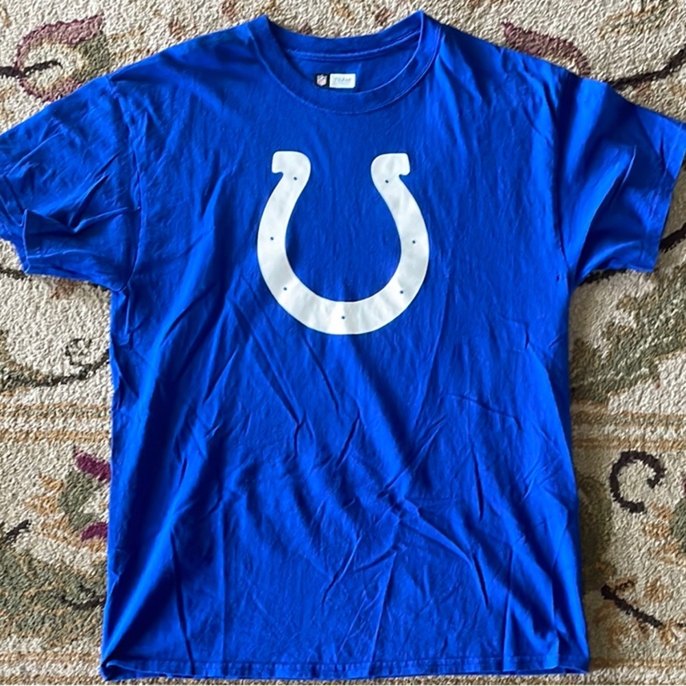 NFL Blue and White Colts Short Sleeve Tee